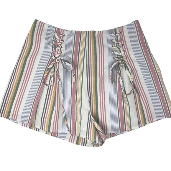 Striped lace up shorts Size L - Picture 9 of 12